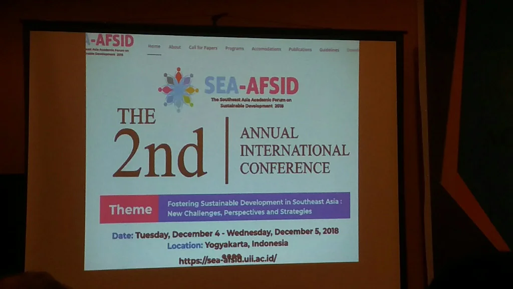 Dokumentasi SEA-AFSID 2018 di Yogyakarta (Humas UII)