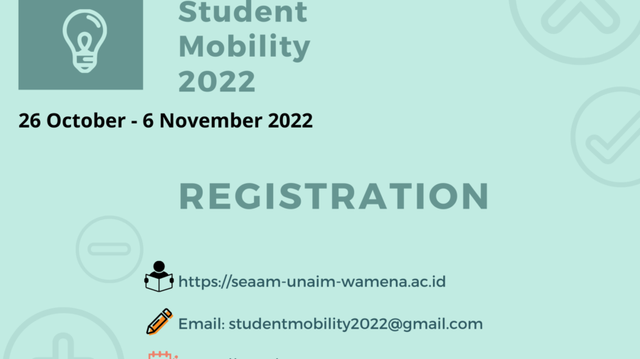 Student Mobility Registration (Koleksi SEAAM)